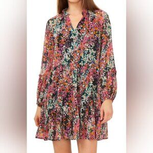 Vince Camuto Floral Multicolor Dress EUC XXL PTP 24